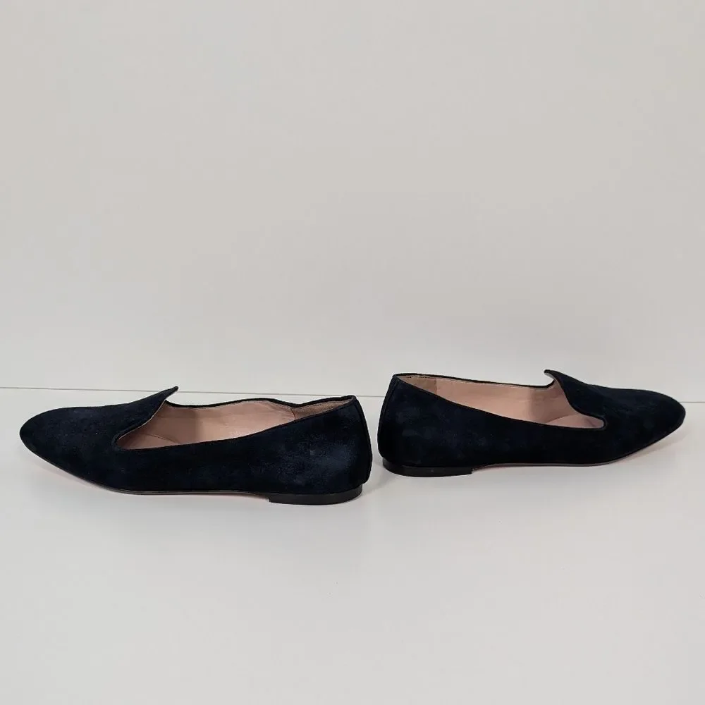 J. Crew Blue Suede Loafers Women's 7.5